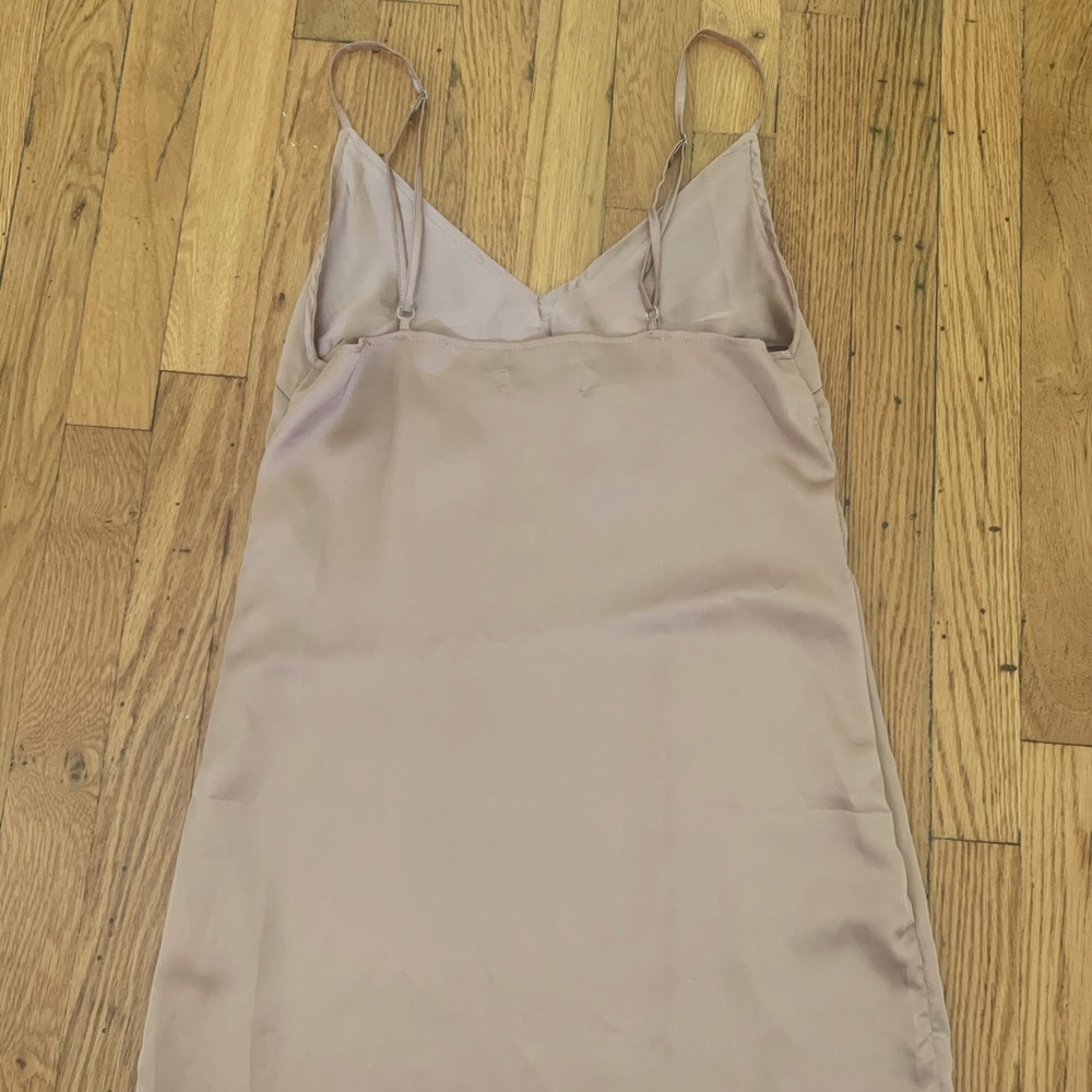 Carli Bybel x Missguided Rose Gold Pink Slip Dress - Picture 4 of 14
